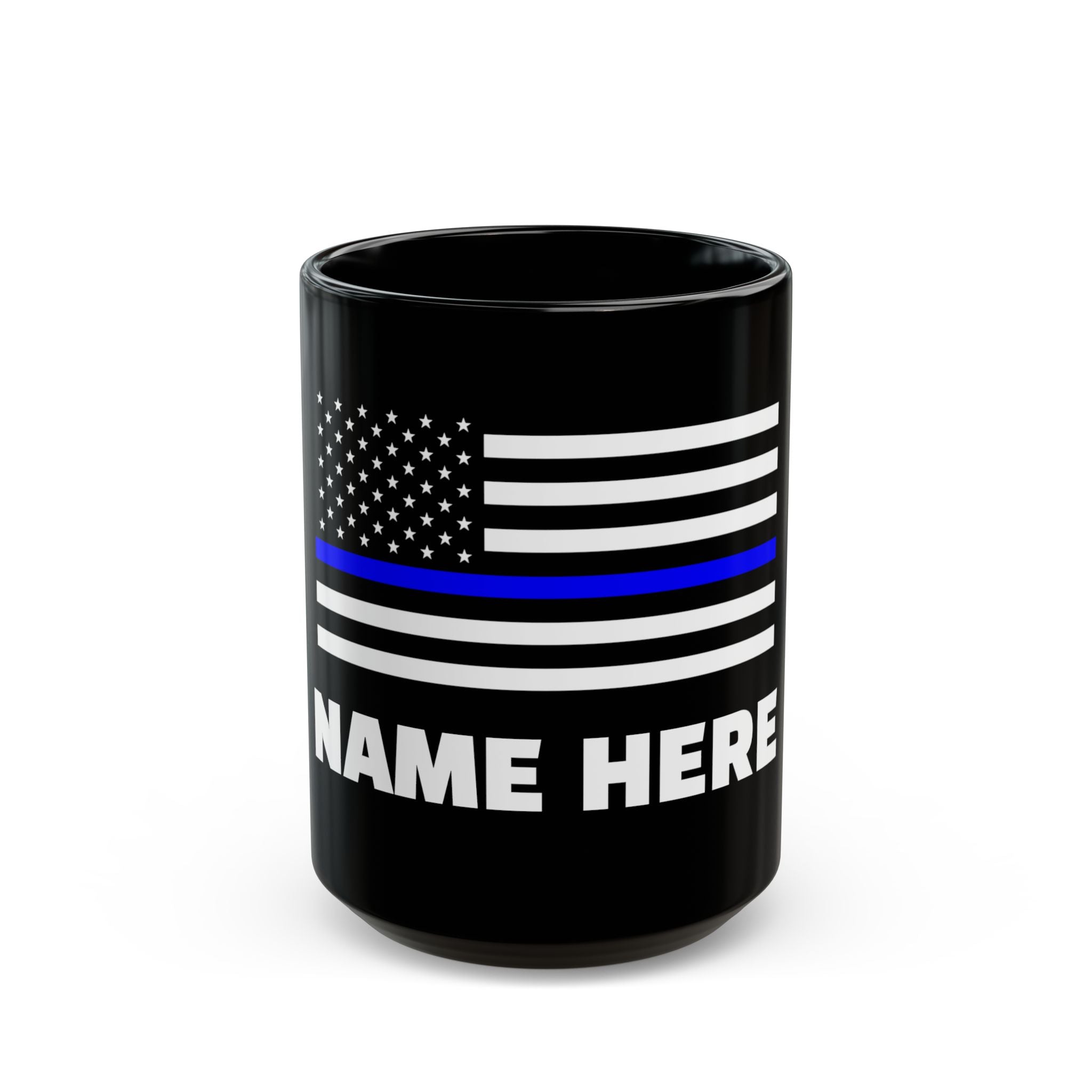 Custom Thin Blue Line Mug (15oz)