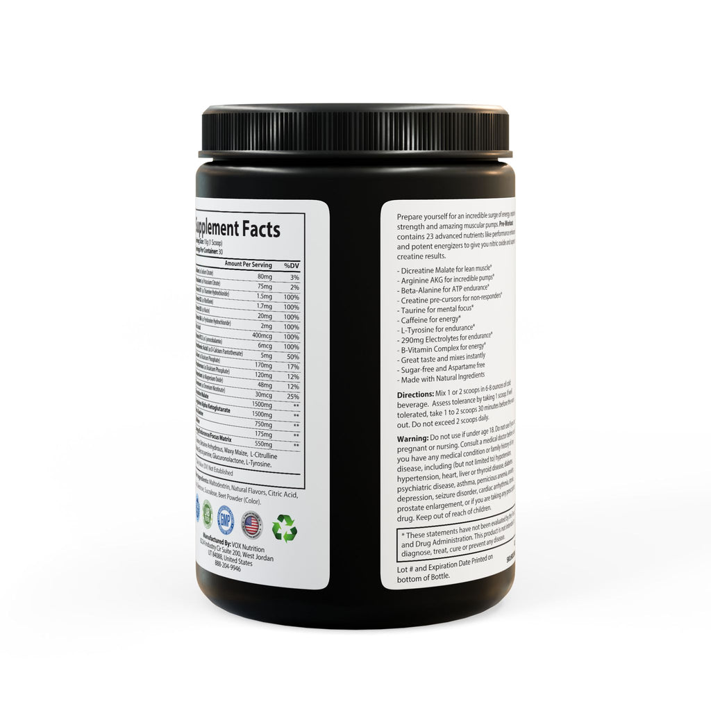 Tacti-Melon Pre-Workout, Watermelon Flavor (300g, 10.58oz)